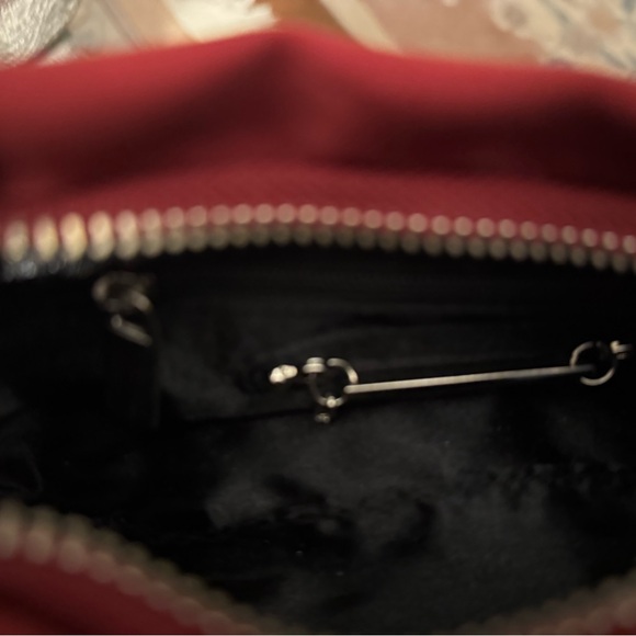 White House Black Market Beautiful Deep Red Evening Purse NOW $29 - Picture 4 of 6